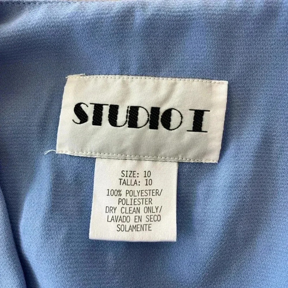 Womens Studio I Vintage Blue Blazer - 10 - Picture 5 of 5